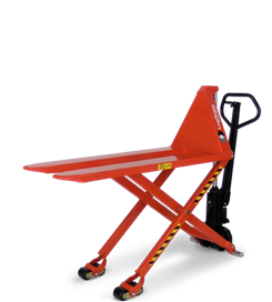 手動升降搬運車:手動把貨物搬運以及抬升到合適的作業(yè)高度